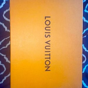 Louis Vuitton monogram ankle boots.